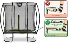 Батут з сіткою EXIT Silhouette 153 x 214 см black